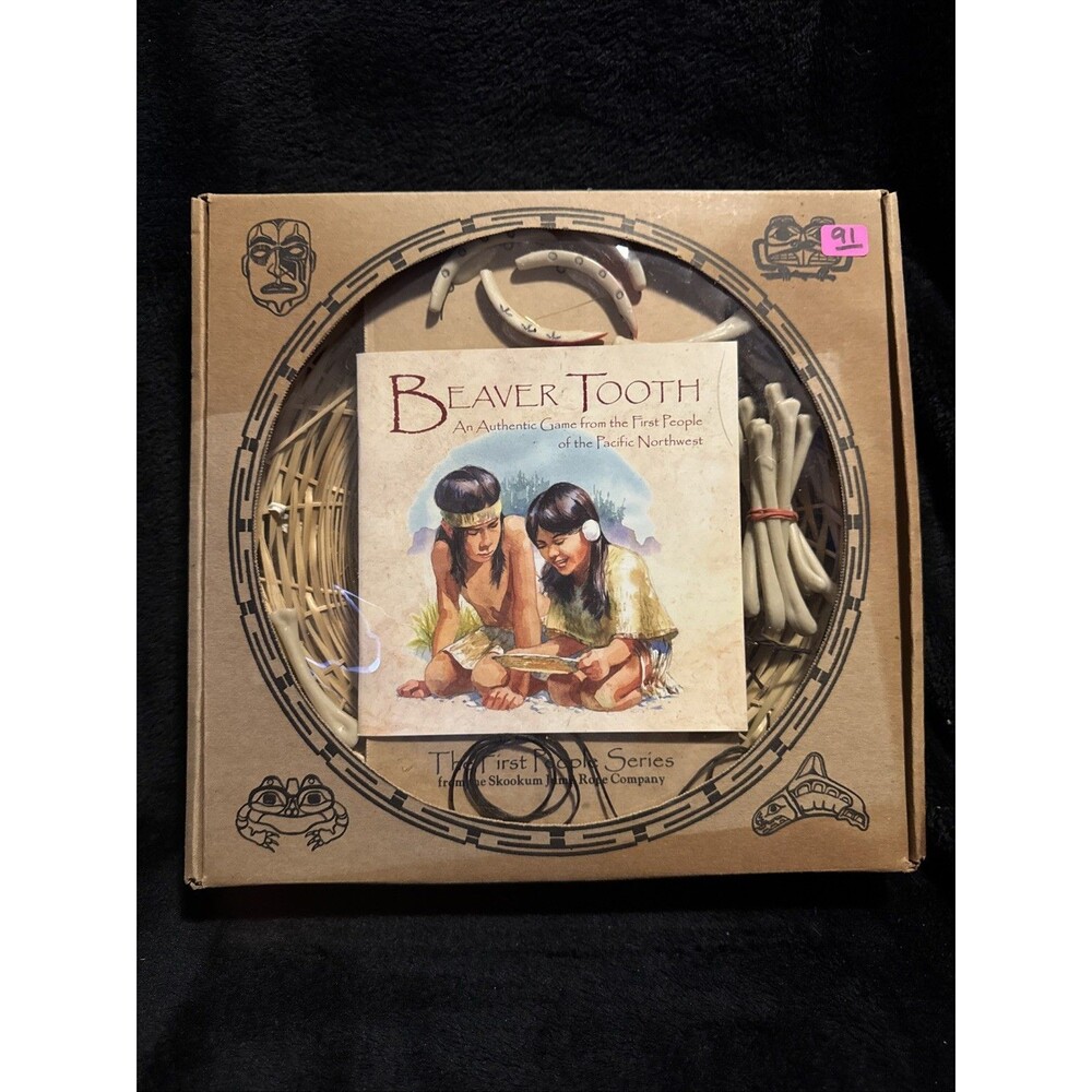 Vintage 90s The First People Series Beaver Tooth Game